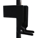 AR Secure Gun Rack - Dual Weapon, Partition Mounted, Vertical (GR9-ZRT-AR Secure-BLM/870) - 475-2052