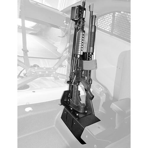 Gun Rack - Dual Weapon, Rear Seat Mount, Vertical (GR6-870-AR-BLM-V-PI